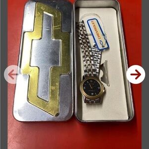 Two-Tone Stainless Steel Men's Watch - Gold & Silver Chevy